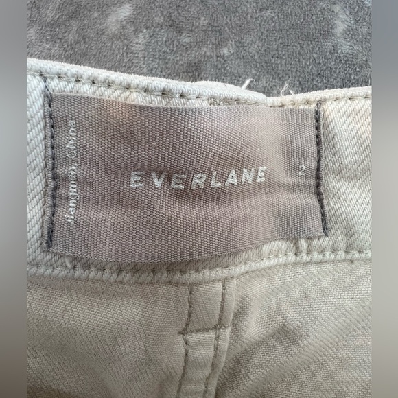 EVERLANE Off White High Rise Cropped Excellent Condition Size 2 - Picture 7 of 9